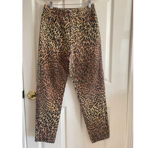 Vintage GUESS Georges Marciano Leopard Cheetah Jeans Size 30